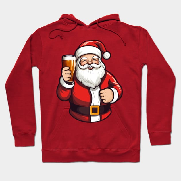 Santa Beer - Merry Christmas! Hoodie by Newtaste-Store